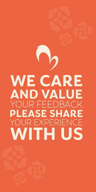 We care and value your feedback, please share your experience with us